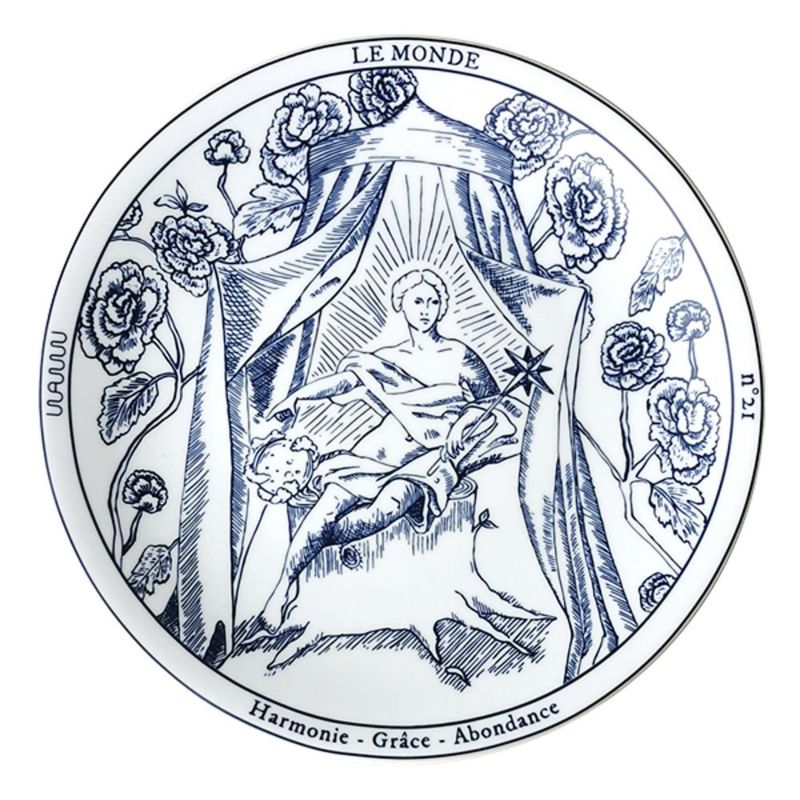 ワオ・ラ・ターブル タロット プレート ワールド 27cm