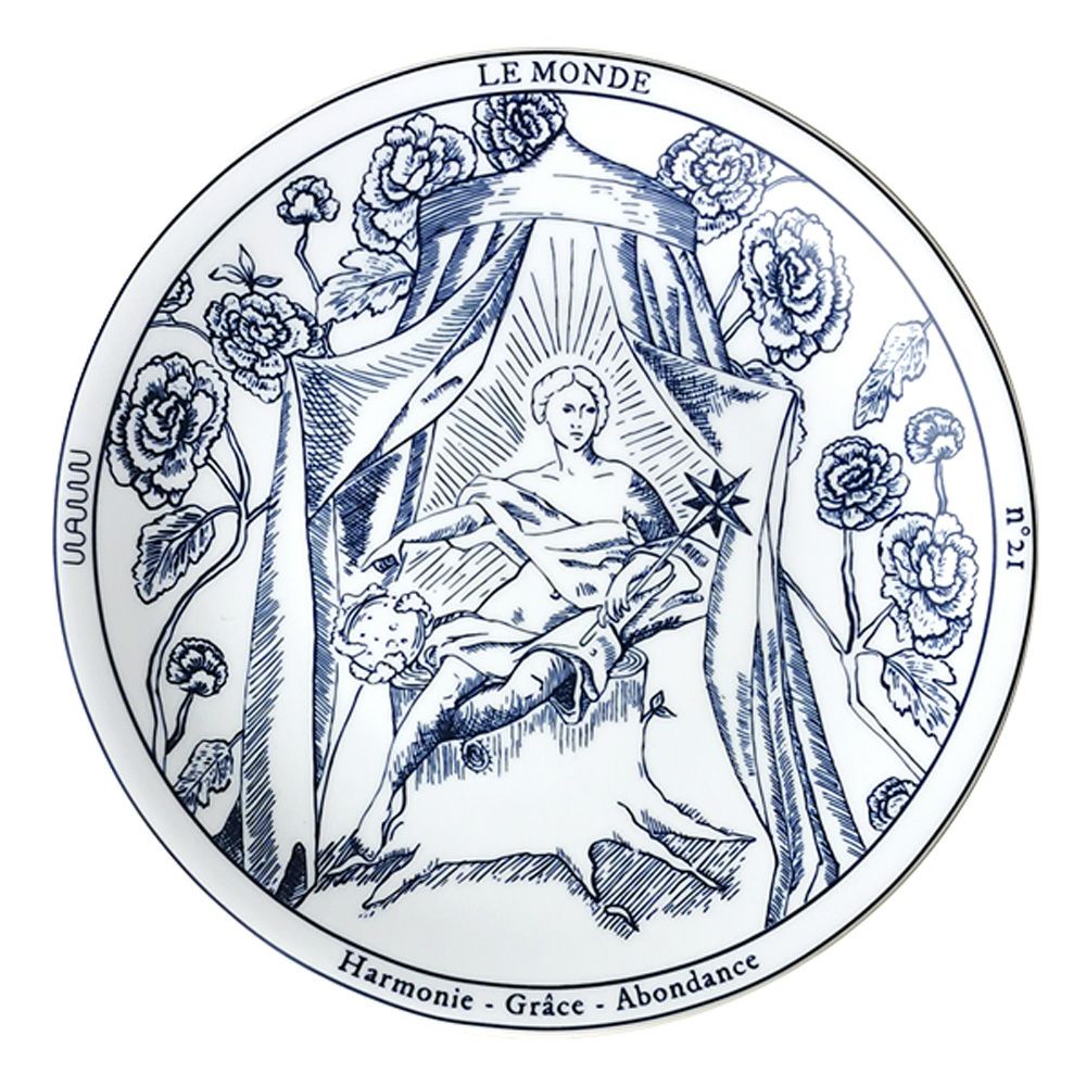 ワオ・ラ・ターブル タロット プレート ワールド 27cm