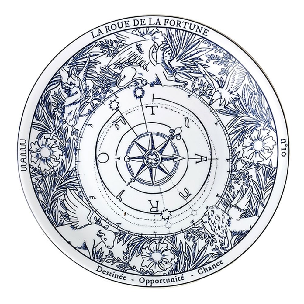 ワオ・ラ・ターブル タロット プレート ウィールオブフォーチュン 27cm