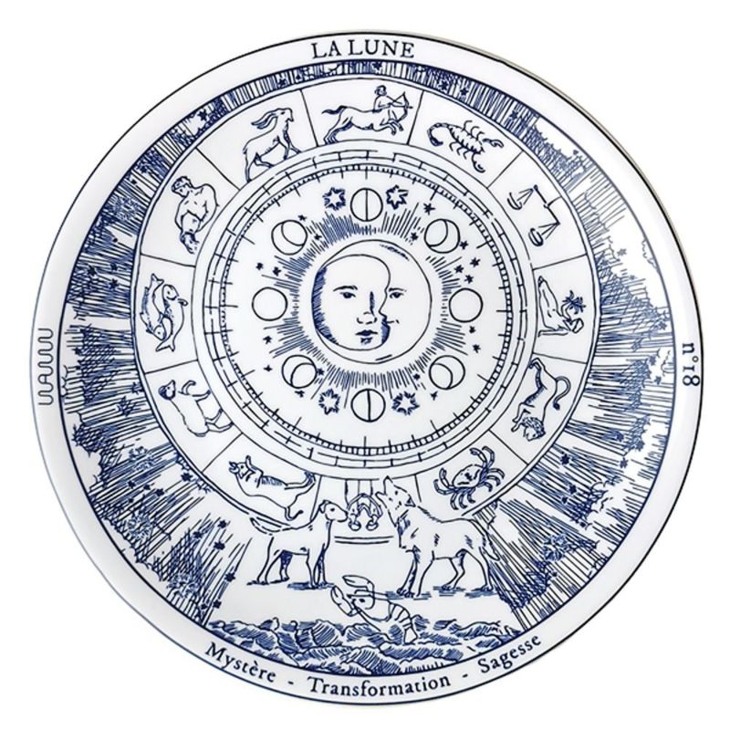 ワオ・ラ・ターブル タロット プレート ムーン 27cm