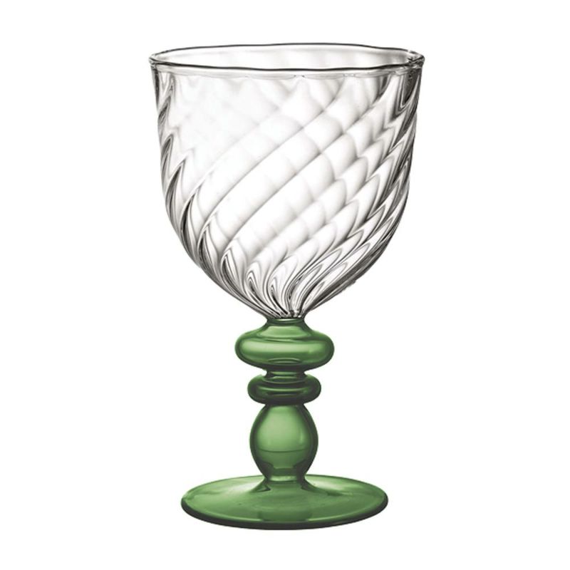 ワオ・ラ・ターブル ナブッコ ステムグラス グリーン 350ml