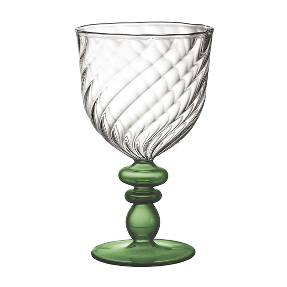ワオ・ラ・ターブル ナブッコ ステムグラス グリーン 350ml