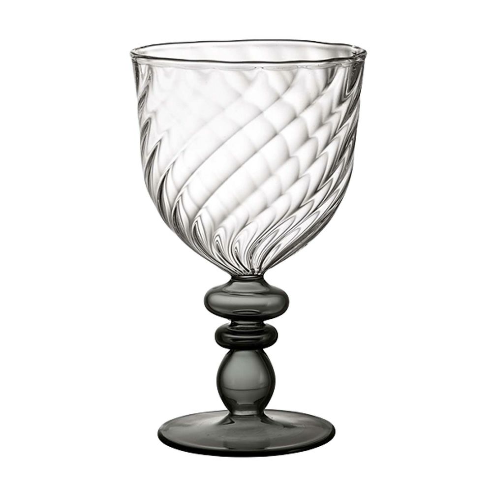 ワオ・ラ・ターブル ナブッコ ステムグラス グレー 350ml