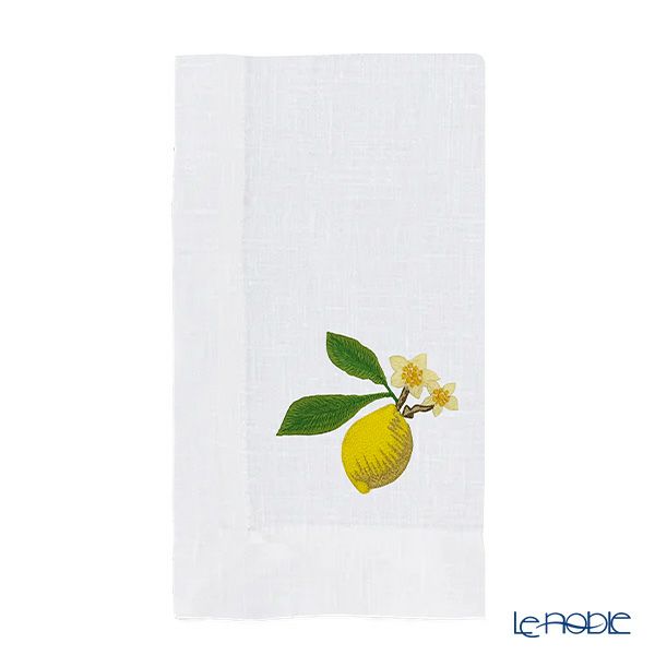 ワオ・ラ・ターブル ジジ ナプキン 48×48cm リネン製 ベネチアンレース 手刺繍