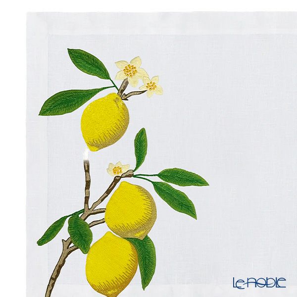 ワオ・ラ・ターブル ジジ ランチョンマット 34×47cm リネン製 ベネチアンレース 手刺繍