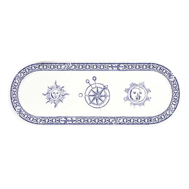 ワオ・ラ・ターブル タロット サービングプレート スカイ 13×30cm