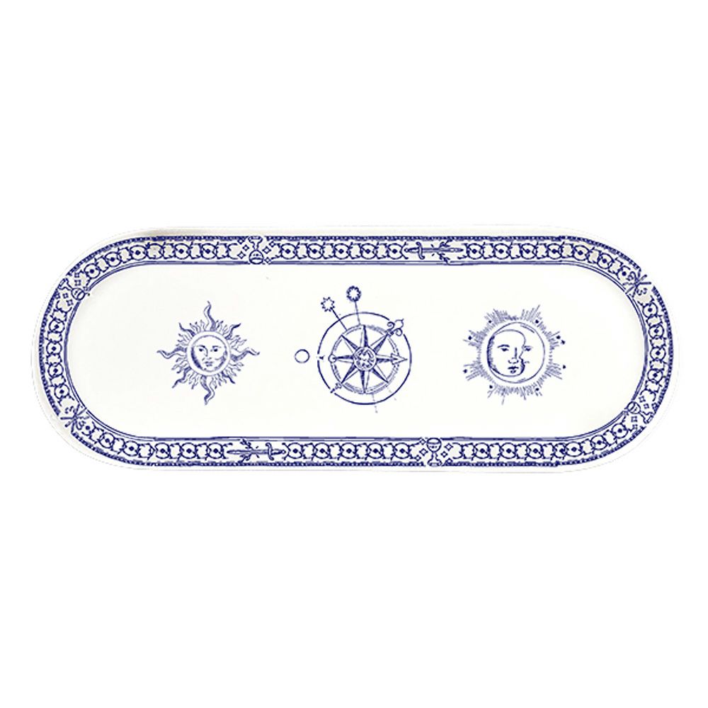 ワオ・ラ・ターブル タロット サービングプレート スカイ 13×30cm