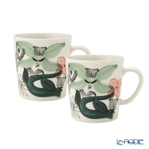 アラビア（ARABIA）Kukka maa クッカマー／花園 マグカップ 300ml 1075619 ペア