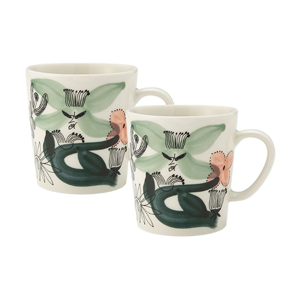 アラビア（ARABIA）Kukka maa クッカマー／花園 マグカップ 300ml 1075619 ペア