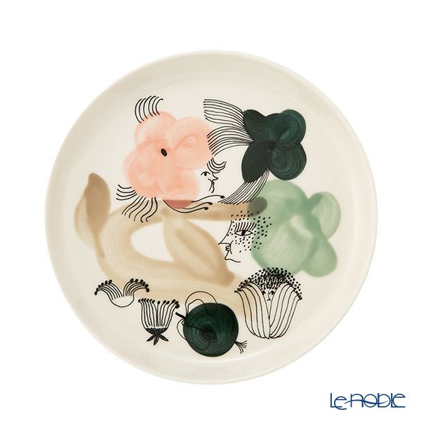 アラビア（ARABIA）Kukka maa クッカマー／花園 3点セット マグカップ ＆ プレート ＆ ボウル