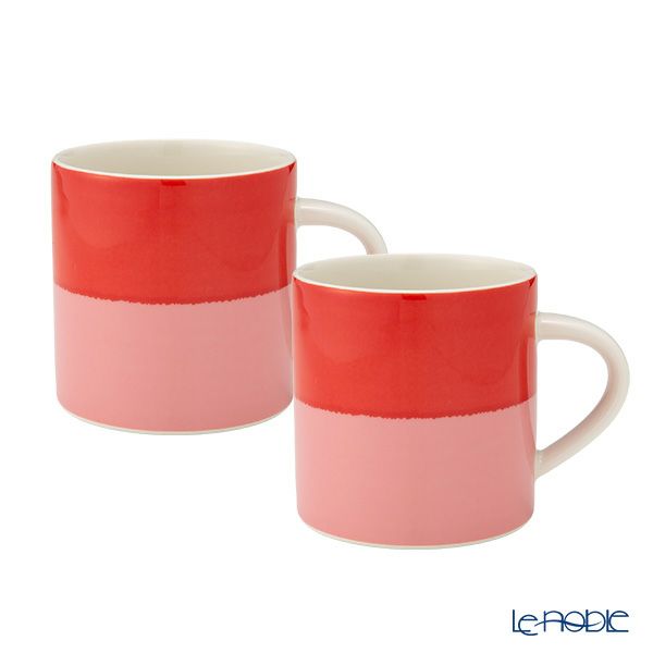 アラビア（ARABIA） ヴォッコ ピンク／レッド マグカップ 350ml 1077315 ペア