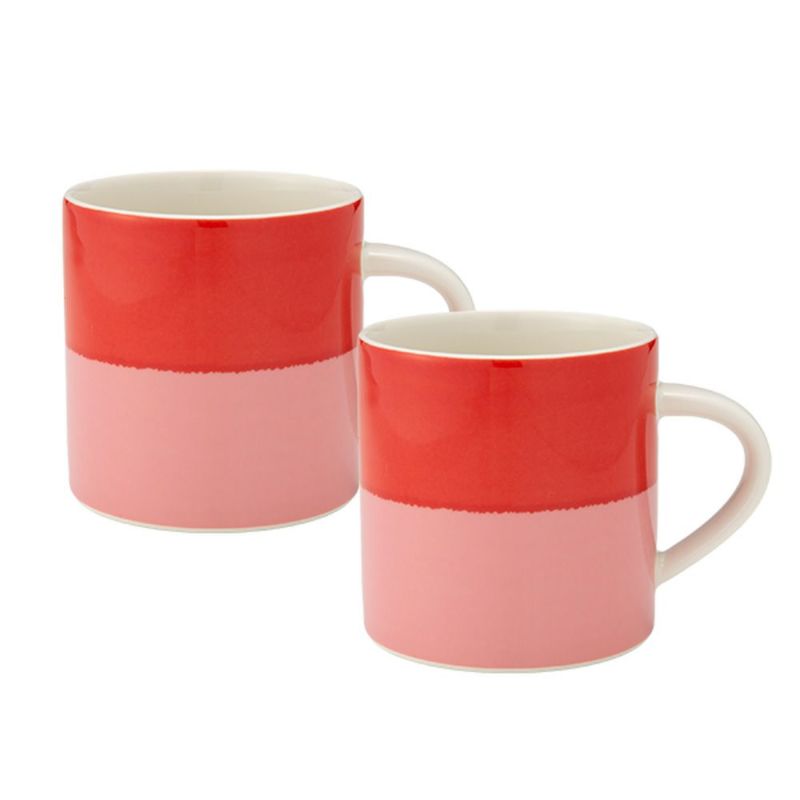 アラビア（ARABIA） ヴォッコ ピンク／レッド マグカップ 350ml 1077315 ペア