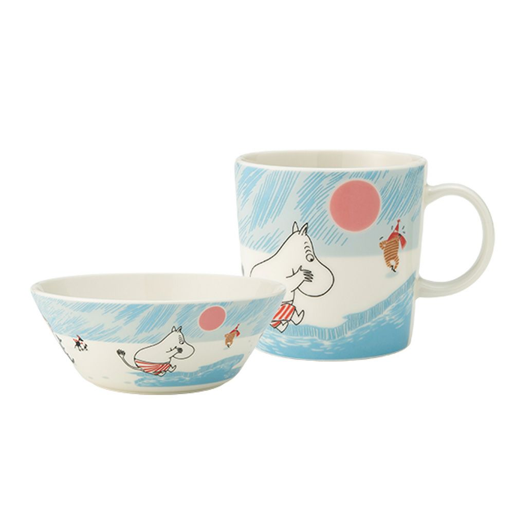 アラビア（ARABIA） ムーミン クリスマス アイススイミング 2025 2ピースセット ボウル＆マグカップ