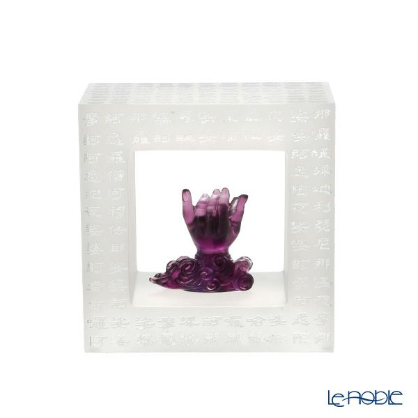 琉璃工房 LIULI GONGFANG オブジェ 観音様の手 蒲桃手-経文36佛之一 PED139.ADA