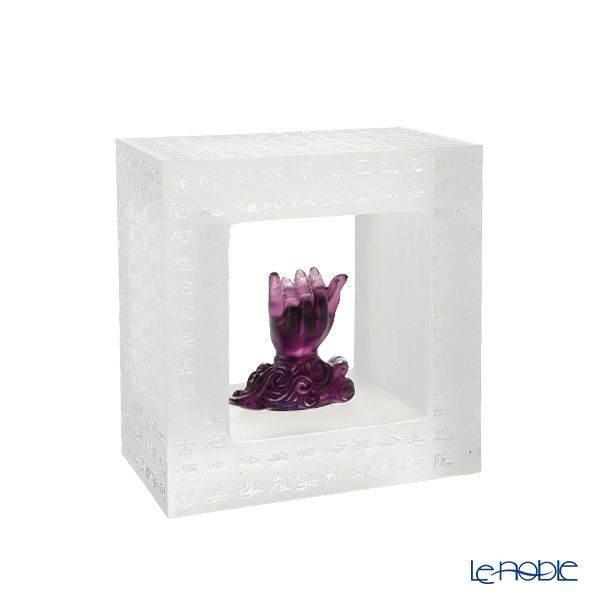 琉璃工房 LIULI GONGFANG オブジェ 観音様の手 蒲桃手-経文36佛之一 PED139.ADA