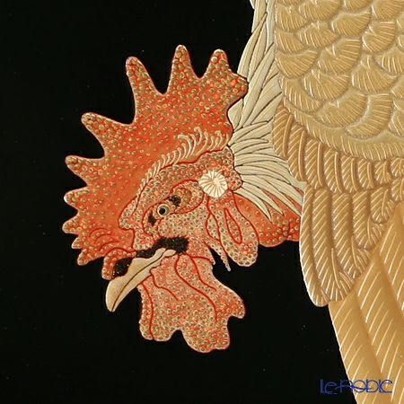 【伝統工芸】輪島塗 尺3飾皿干支酉 代田和哉氏作