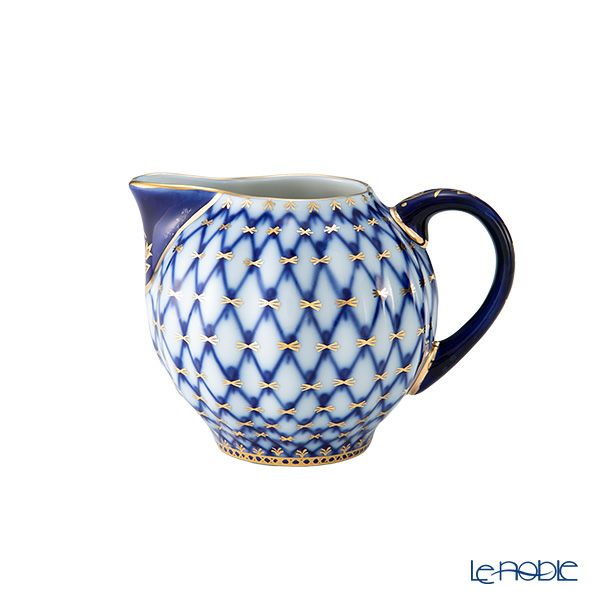 ロシア食器 インペリアル・ポーセリン コバルトネット クリーマー300ml A