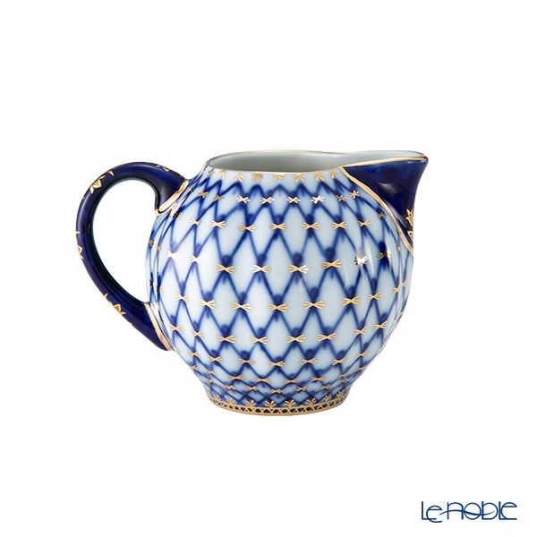 ロシア食器 インペリアル・ポーセリン コバルトネット クリーマー300ml A