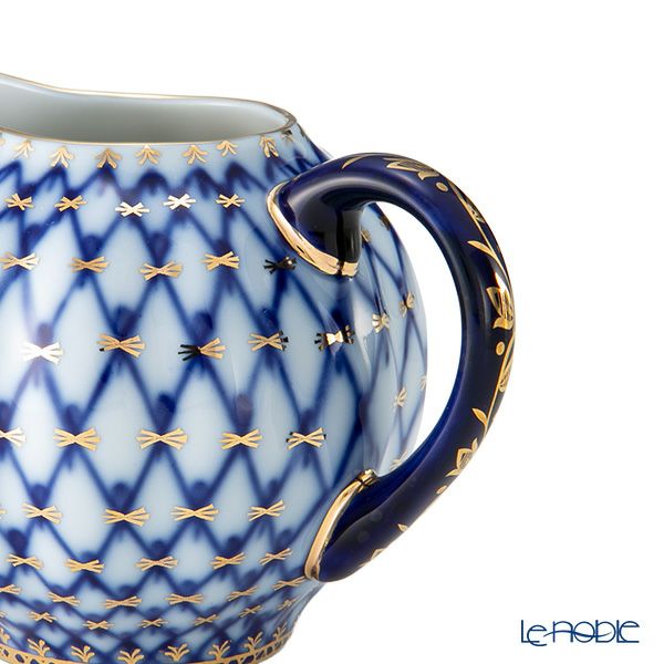 ロシア食器 インペリアル・ポーセリン コバルトネット クリーマー300ml A