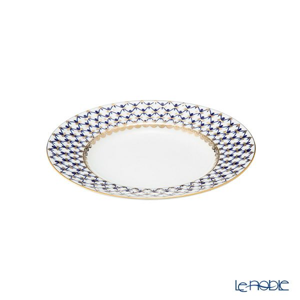 ロシア食器 インペリアル・ポーセリン コバルトネット プレート 15cm