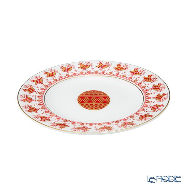 ロシア食器 インペリアル・ポーセリン コッカレルズコームズ プレート 20cm