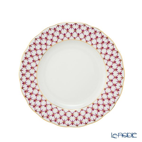 ロシア食器 インペリアル・ポーセリン ブルース（ピンクネット） プレート 18cm New