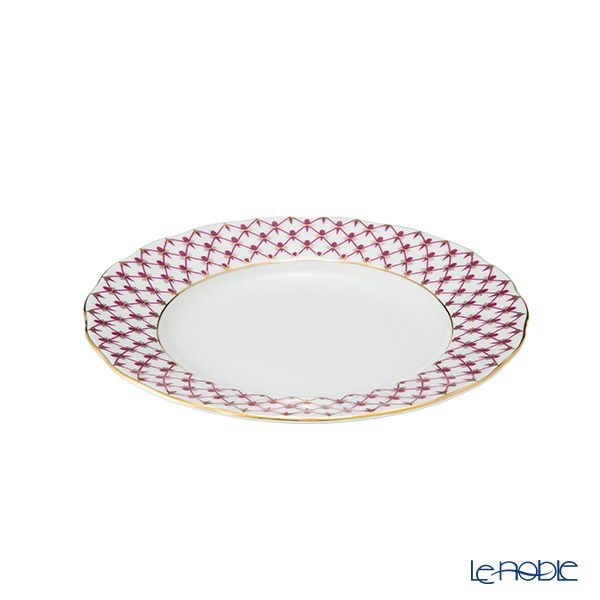 ロシア食器 インペリアル・ポーセリン ブルース（ピンクネット） プレート 18cm New
