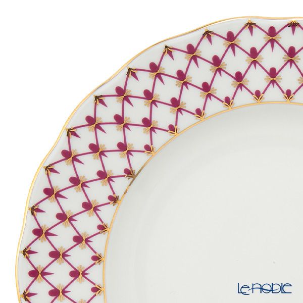 ロシア食器 インペリアル・ポーセリン ブルース（ピンクネット） プレート 18cm New