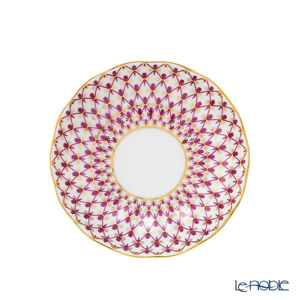 ロシア食器 インペリアル・ポーセリン ブルース（ピンクネット） ジャムディッシュ 9.5cm New