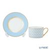 ロシア食器 インペリアル・ポーセリン アズール ティーカップ＆ソーサー ホワイト 250ml