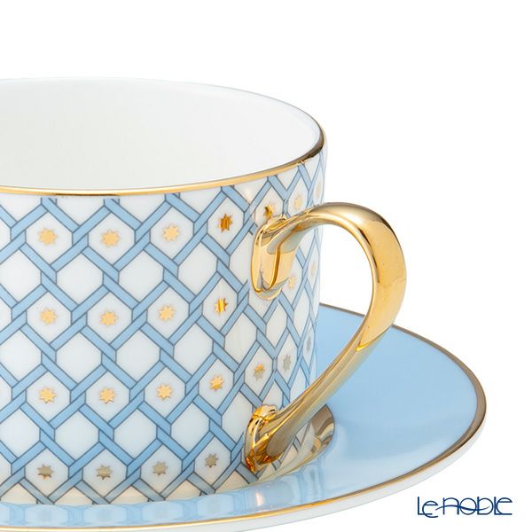 ロシア食器 インペリアル・ポーセリン アズール ティーカップ＆ソーサー ホワイト 250ml