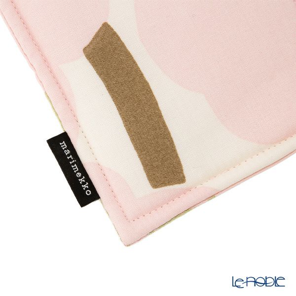 マリメッコ（marimekko） Pieni Unikko ピエニ ウニッコ ポットホルダー 21×21cm ピンク×オフホワイト×サンド 075355-114／26SS