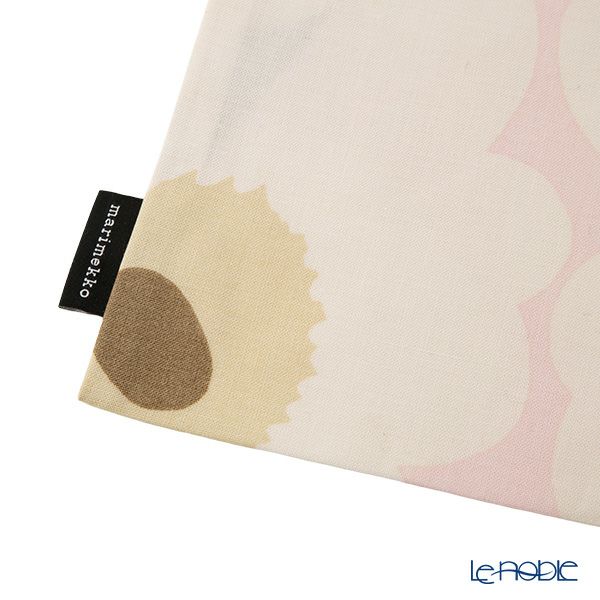 マリメッコ（marimekko） Pieni Unikko ピエニ ウニッコ ファブリックバッグ 43×43cm ピンク×オフホワイト×サンド 075335-315／26SS
