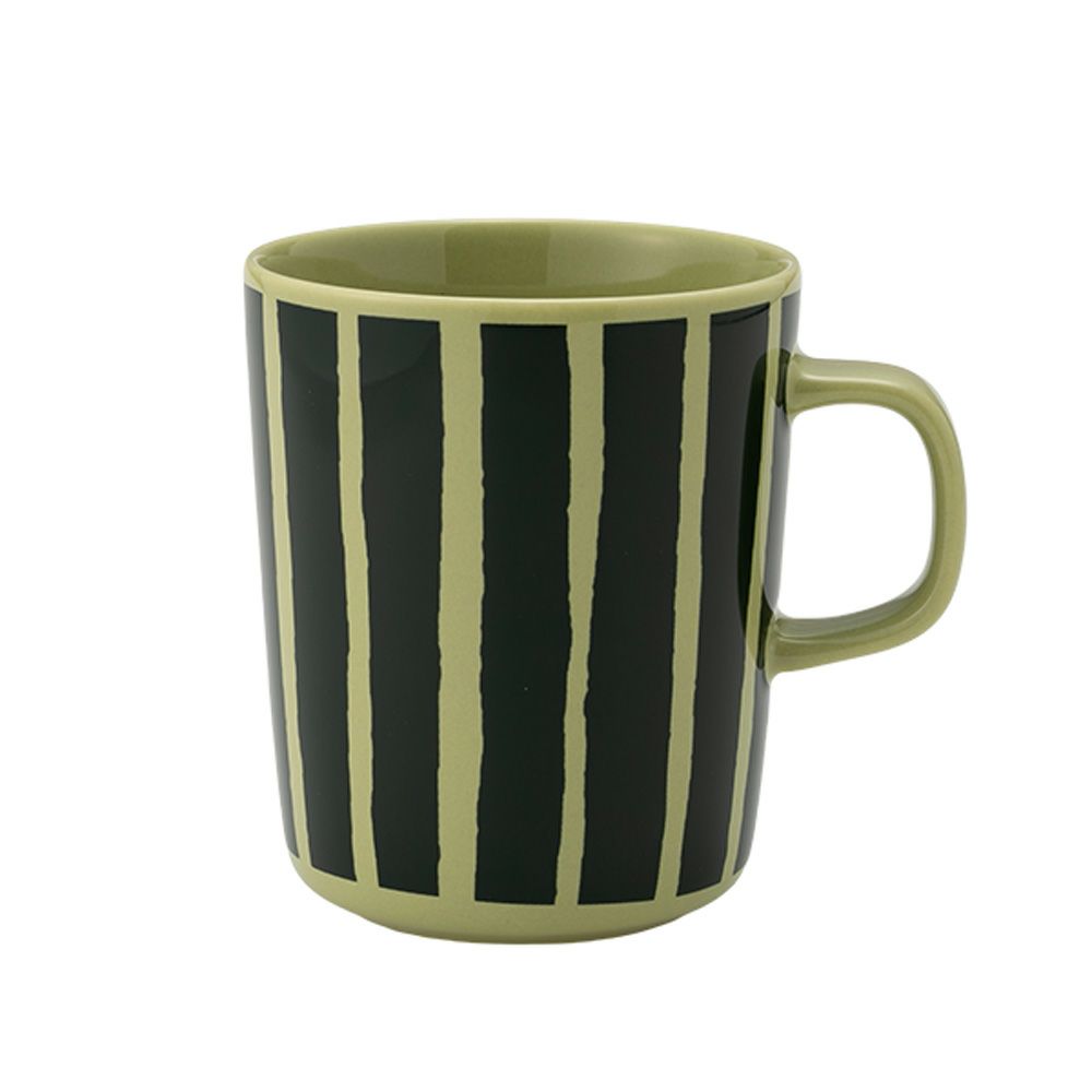 マリメッコ（marimekko） Piccolo ピッコロ／擬音語 マグカップ 250ml ダークグリーン×グリーン 075255-660／26SS
