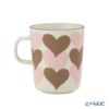 マリメッコ（marimekko）シュダメット マグカップ 色違い ペアセット 250ml ベージュ×ピンク 075363-183／26SS