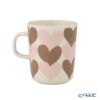 マリメッコ（marimekko）シュダメット マグカップ 色違い ペアセット 250ml ベージュ×ピンク 075363-183／26SS