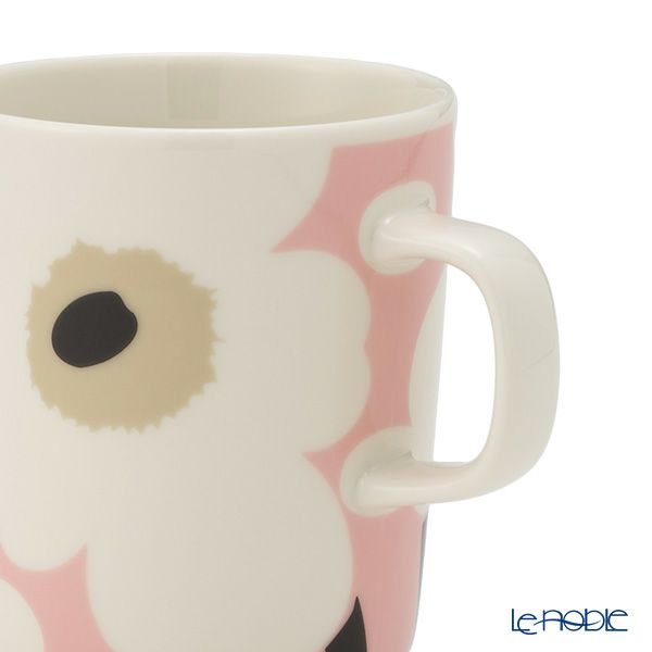 マリメッコ（marimekko） Unikko ウニッコ／けしの花 マグカップ 250ml ホワイト×ピンク×ベージュ 075266-138／26SS
