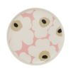マリメッコ（marimekko） Unikko ウニッコ／けしの花 プレート 20cm ホワイト×ピンク×ベージュ 073954-138／25SS