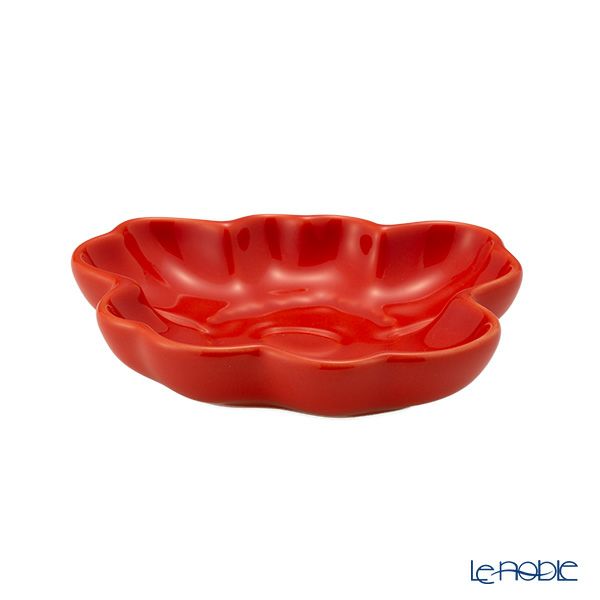 マリメッコ（marimekko）Unikko ウニッコ／けしの花 プレート 9.5cm オレンジレッド 075715-300／26SS