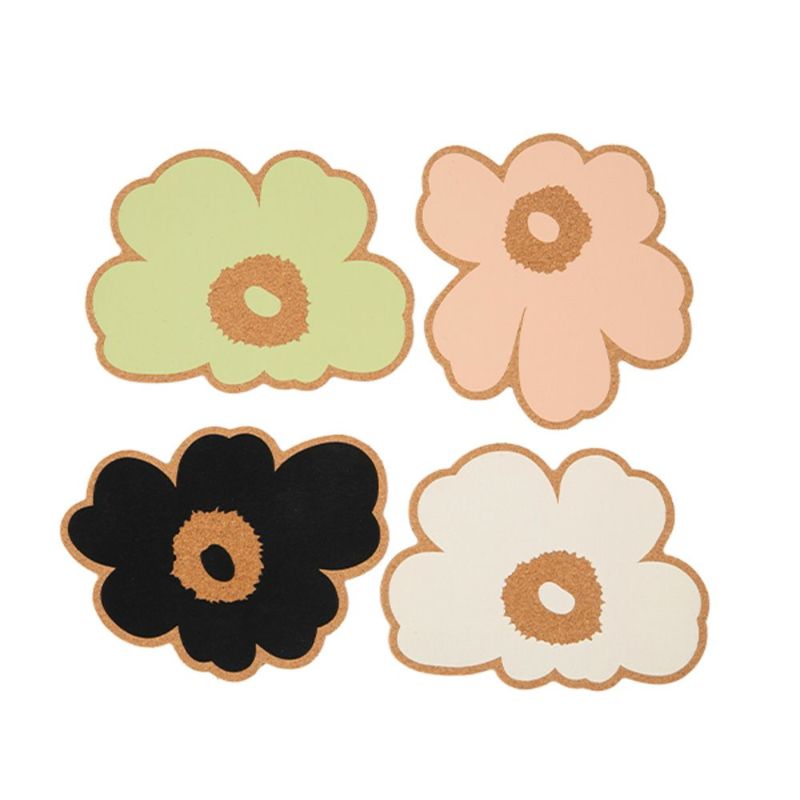 マリメッコ（marimekko）Unikko ウニッコ／けしの花 コースター 4個セット マルチカラー 075721-100／26SS