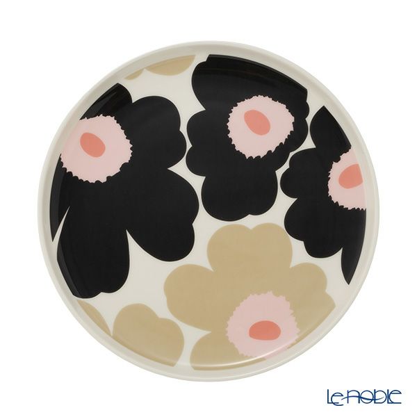 マリメッコ（marimekko） Unikko ウニッコ／けしの花 プレート 20cm ピンク ペア 色違い