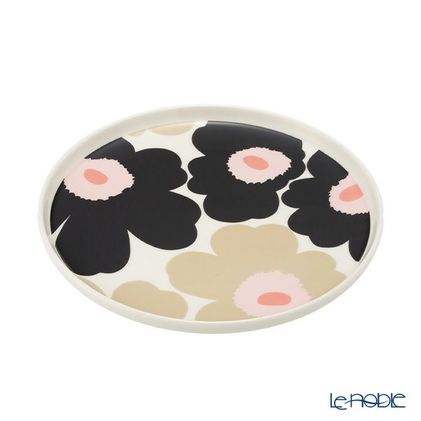 マリメッコ（marimekko） Unikko ウニッコ／けしの花 プレート 20cm ピンク ペア 色違い
