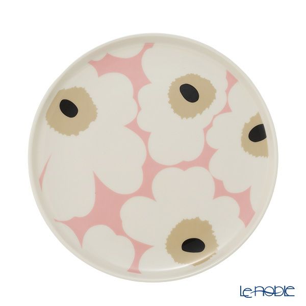 マリメッコ（marimekko） Unikko ウニッコ／けしの花 プレート 20cm ピンク ペア 色違い