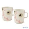 マリメッコ（marimekko） Unikko ウニッコ／けしの花 マグカップ 250ml ホワイト×ピンク×ベージュ ペア