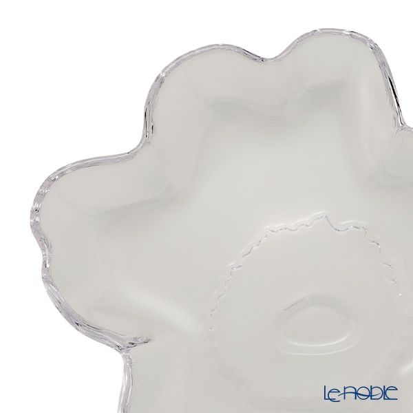 マリメッコ（marimekko）Unikko ウニッコ／けしの花 プレート 13cm ピンク ＆ クリア