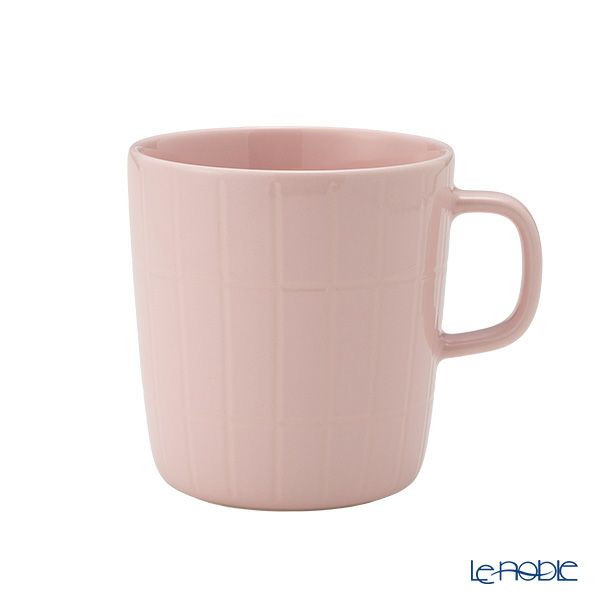 マリメッコ（marimekko） Tiiliskivi ティイリスキヴィ／煉瓦 れんが 2点セットマグカップ 400ml ＆ プレート15.5×12.5cm ライトピンク