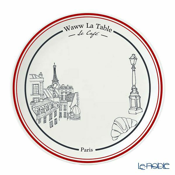 ワオ・ラ・ターブル パリ×パリ プレート 27cm ペア 柄違い