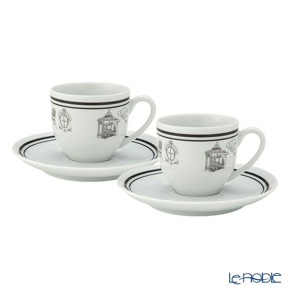 ワオ・ラ・ターブル (Waww la table) パリ×パリ エスプレッソカップ＆ソーサー 100ml ペア