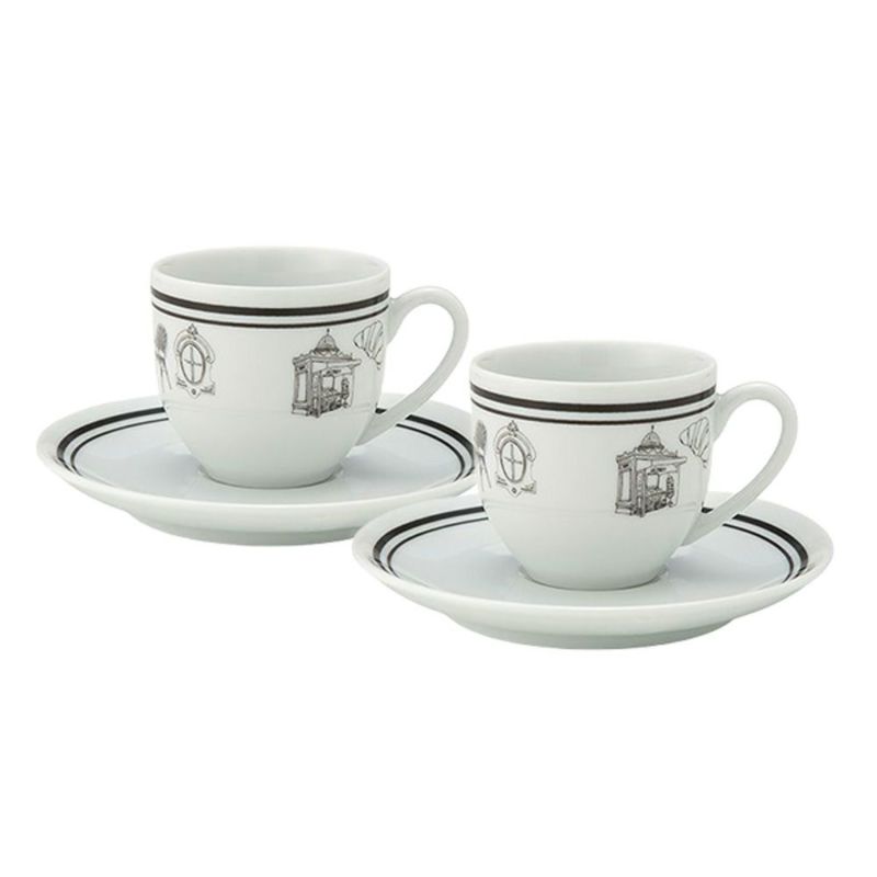 ワオ・ラ・ターブル (Waww la table) パリ×パリ エスプレッソカップ＆ソーサー 100ml ペア