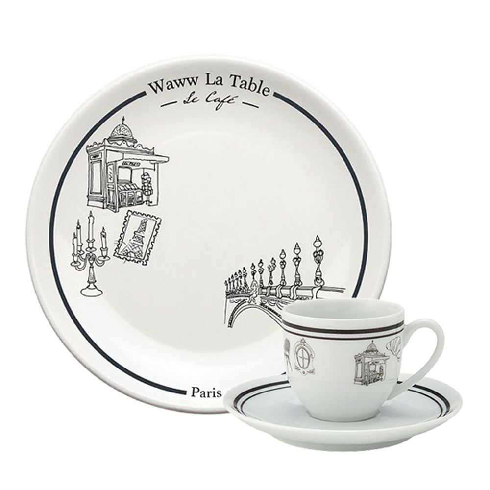 ワオ・ラ・ターブル (Waww la table) パリ×パリ トリオセット（エスプレッソ100ml） アレクサンドル3世